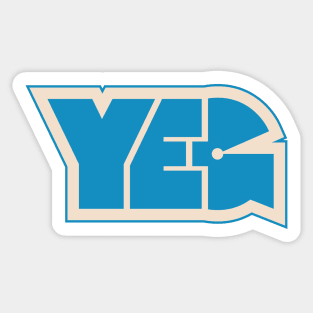 YEG (Blue) Sticker